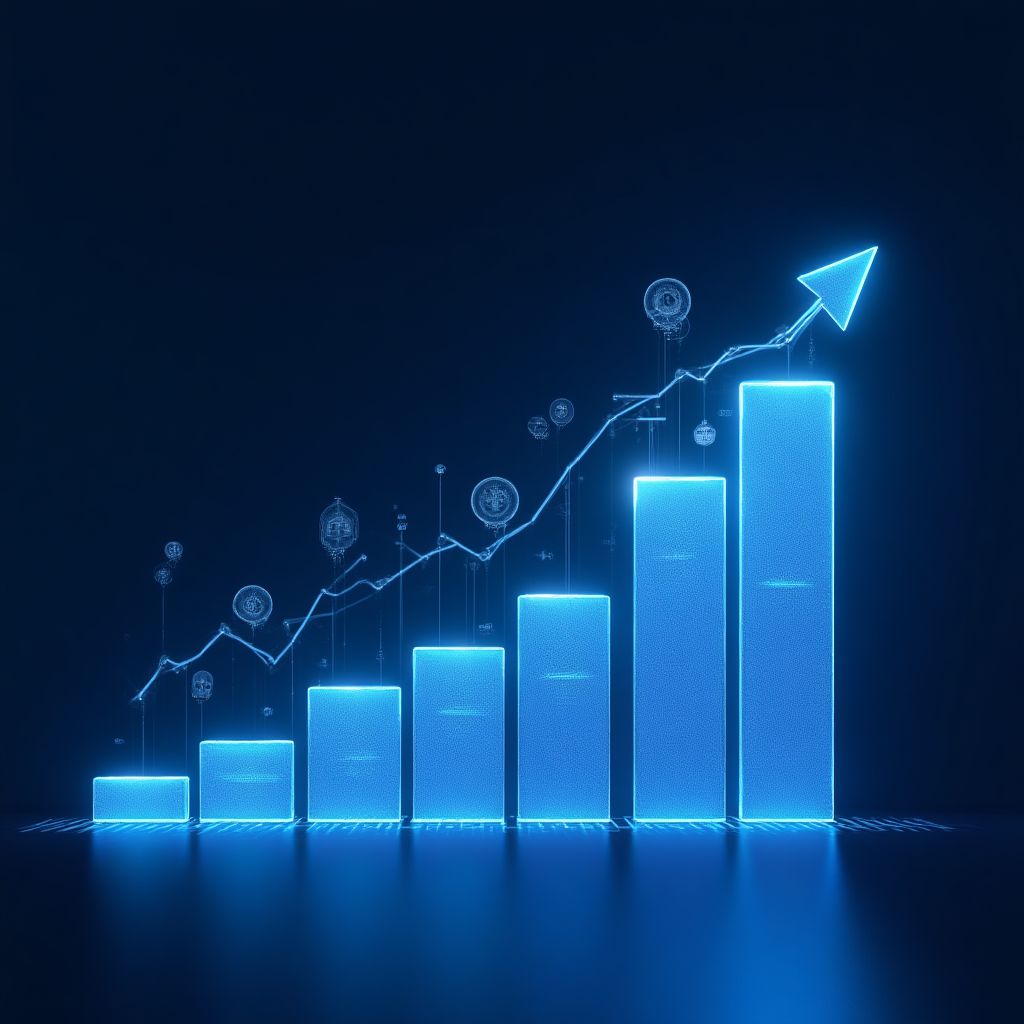 Representación visual de logros y crecimiento