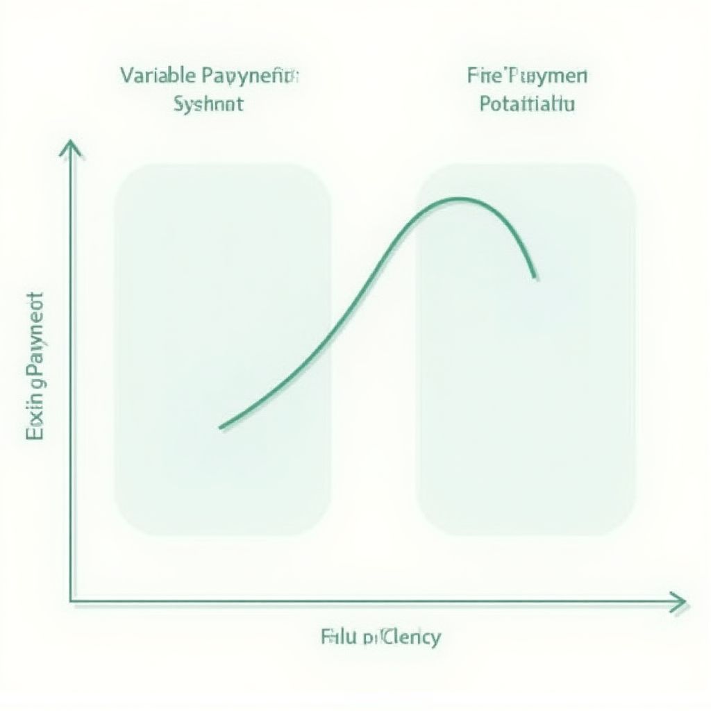 Comparativa entre pagos variables y fijos